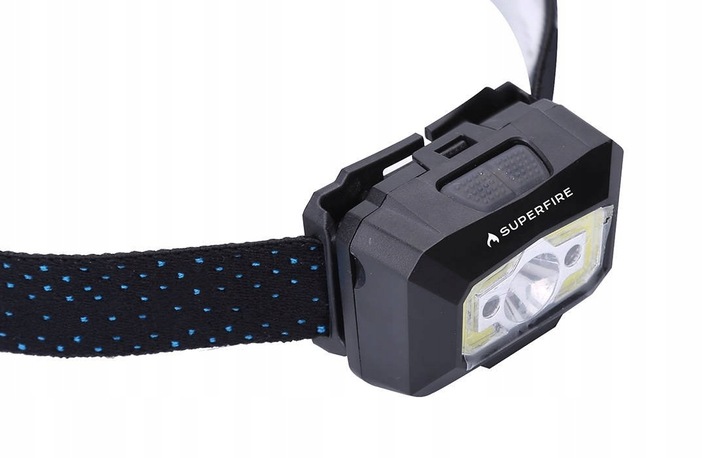 LATARKA LAMPKA CZOŁOWA SUPERFIRE X30, 340LM, USB