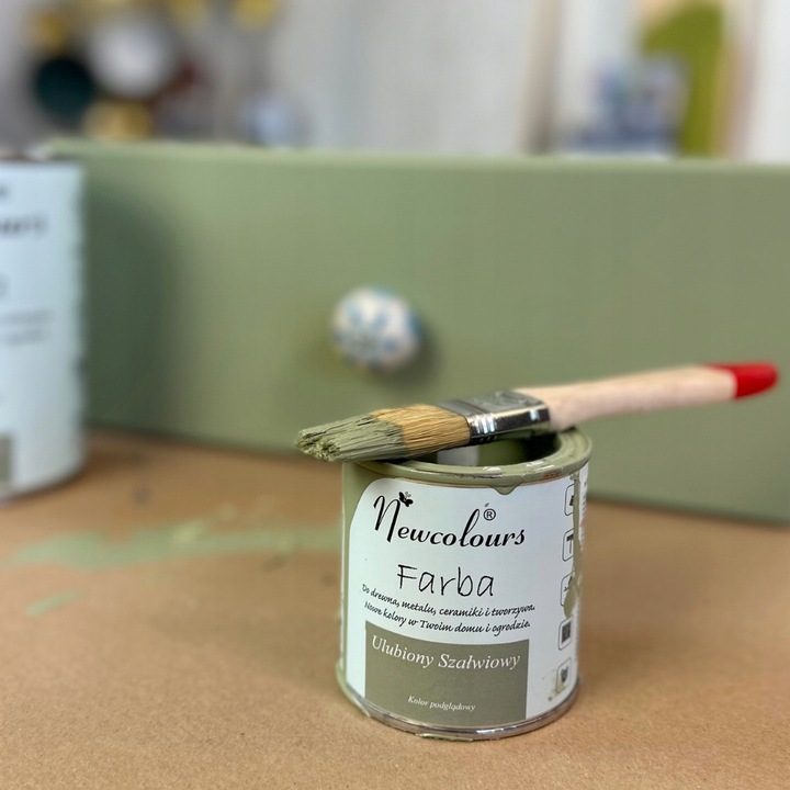 Farba do mebli Newcolours - Ulubiony Szałwiowy 200ml