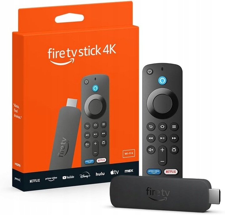 Amazon Fire TV Stick 4K 2024 PL Odtwarzacz multimedialny NETFLIX HBO