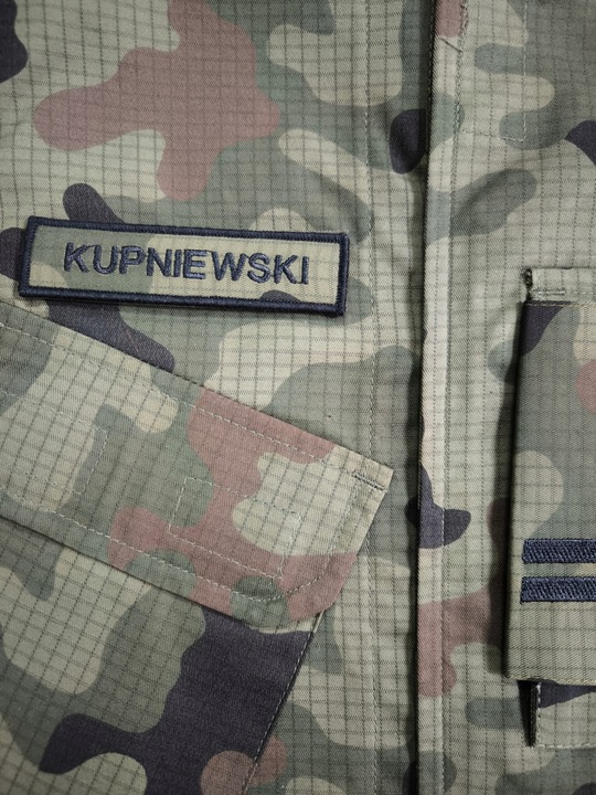 Nazwisko na mundur Wojskowy letni 123UL/MON na rzep wz2010 US-21 x 4 szt