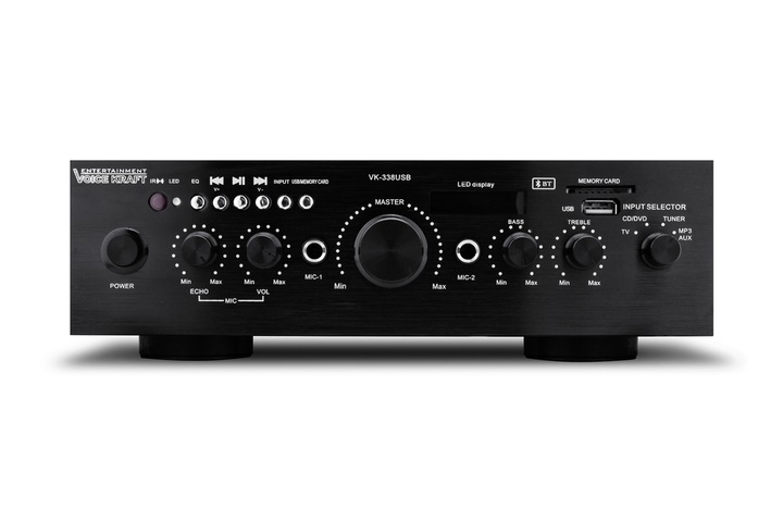 ZESTAW KOLUMN 600W WZMACNIACZ BLUETOOTH USB SD AUX NAGŁOŚNIENIE 5K