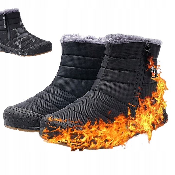 ŚNIEGOWCE MĘSKIE ZIMOWE MODA WODOODPORNE OCIEPLANE ŚNIEGOWCE BUTY R.43
