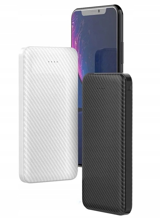 POWERBANK 10000 mAh 2x USB + USB MICRO USB TYP-C 10W