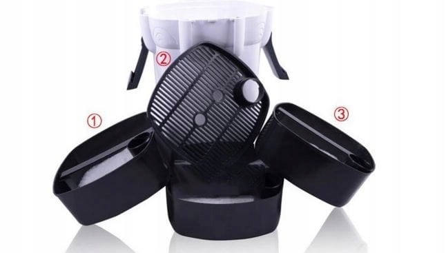 Filtr Kubełkowy Zewnętrzny Do Akwarium do 250l SunSun HW-302 1000 l/h 18W