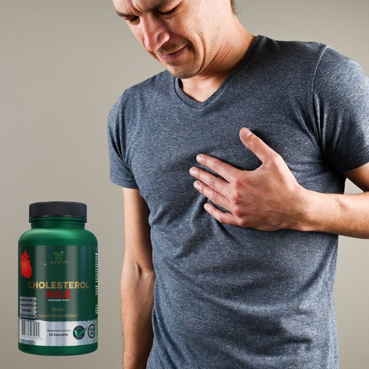 CHOLESTEROL MAX PREMIUM - LDL HDL MONAKOLINA K CZERWONY RYŻ Lanco 60 kaps.