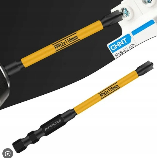 Super Bity Zestaw BITÓW Dla Elektryka Długie Udarowe Komplet FPH 3szt