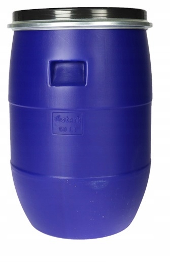 BECZKA PLASTIKOWA 60 L DO KISZENIA KAPUSTY NA WODĘ DESZCZÓWKĘ Z OBEJMĄ NOWA