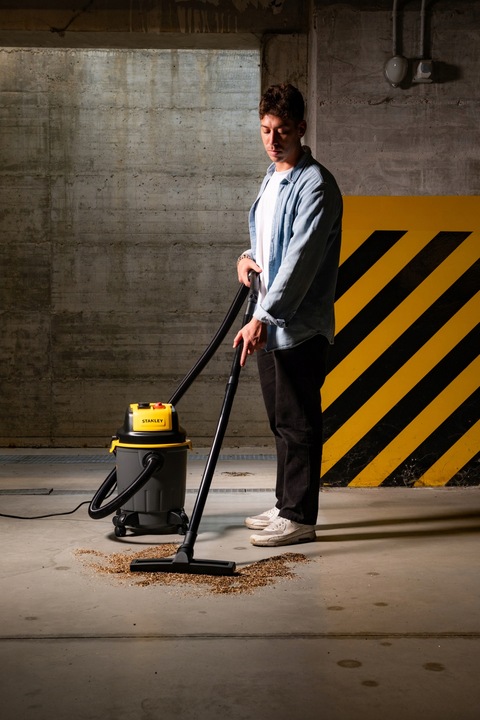 ODKURZACZ PRZEMYSŁOWY BEZWORKOWY MOKRO SUCHO GIPSU STANLEY 3200W