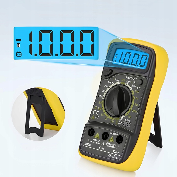 PROFESJONALNY MIERNIK CYFROWY MULTIMETR PRĄDU NAPIĘCIA UNIWERSALNY