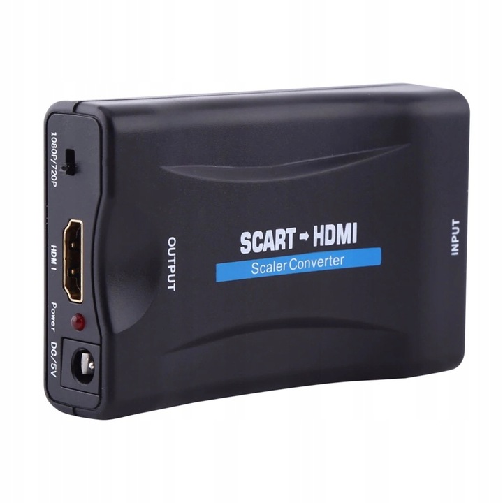 ADAPTER KONWERTER SCART DO NA HDMI AV EURO HD