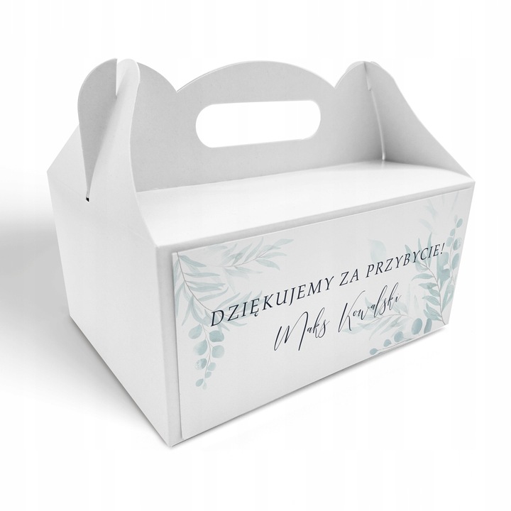 Pudełko na ciasto 10szt Personalizacja Podziękowanie 1 Komunia Święta WZORY