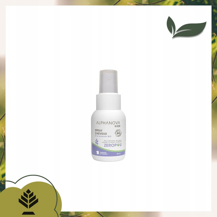 Spray do włosów z lawendą 50 ml pielęgnacja w kuracji przeciw wszawicy