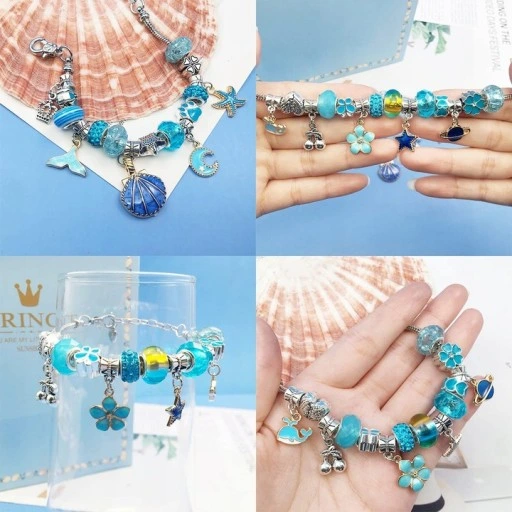 Zestaw do Robienia Bransoletek Koraliki Charms