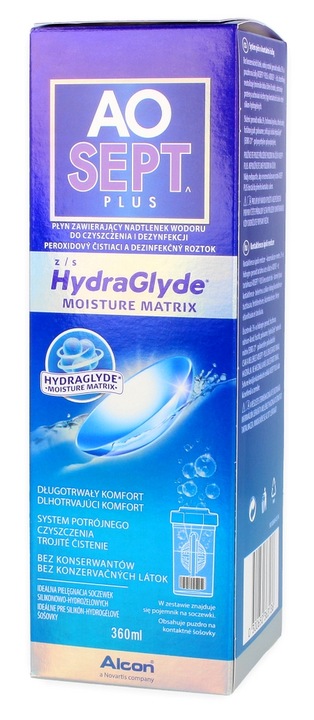 Płyn do soczewek AOSEPT Plus HydraGlyde 360 ml