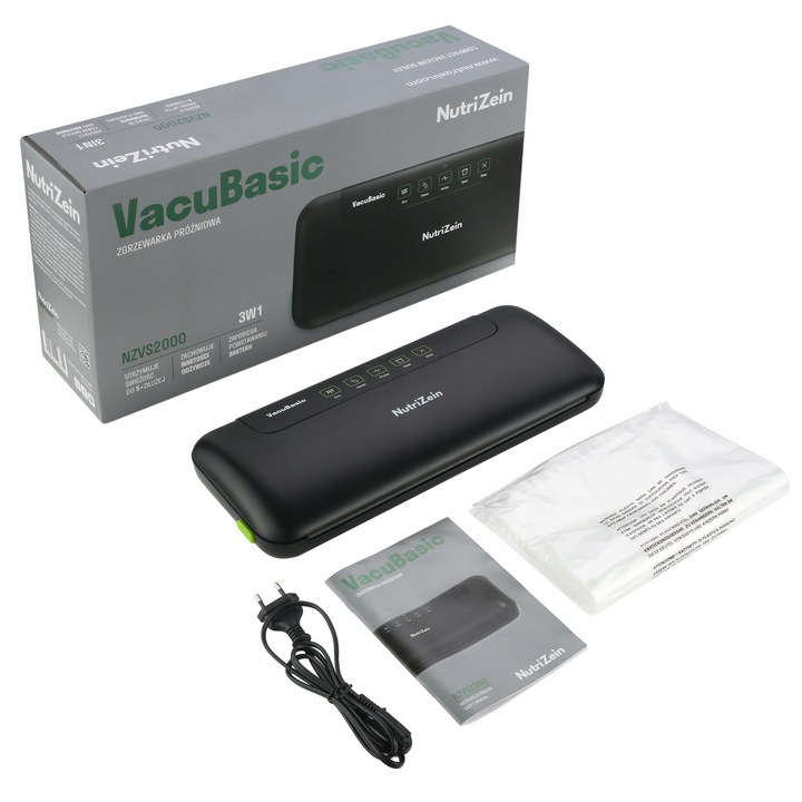 Zgrzewarka próżniowa pakowarka żywności NutriZein NZVS2000 VacuBasic