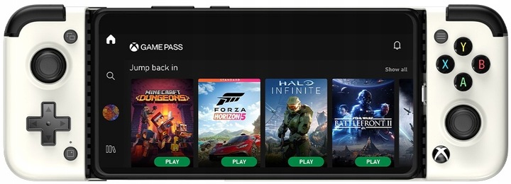 Kontroler mobilny GameSir X2 Pro Biały, wejście USB-C z uchwytem na telefon