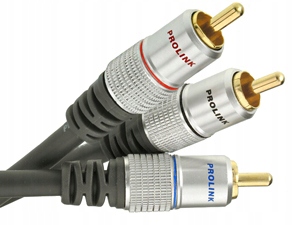 KABEL 1RCA - 2RCA TYPU Y PROLINK EXCLUSIVE TCV3610 OFC POZŁACANY 3m