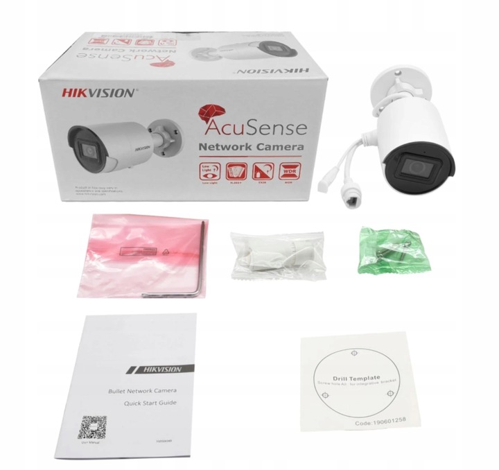 Kamera 4Mpx IP DS-2CD2043G2-I AcuSense Zewnętrzna PoE