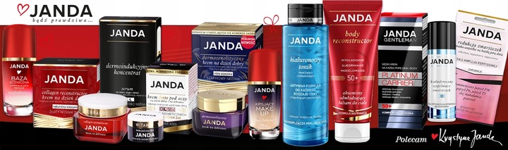 JANDA Make-up sceniczny kryjący 01 j.beż Fluid Bez efektu maski Wygładza