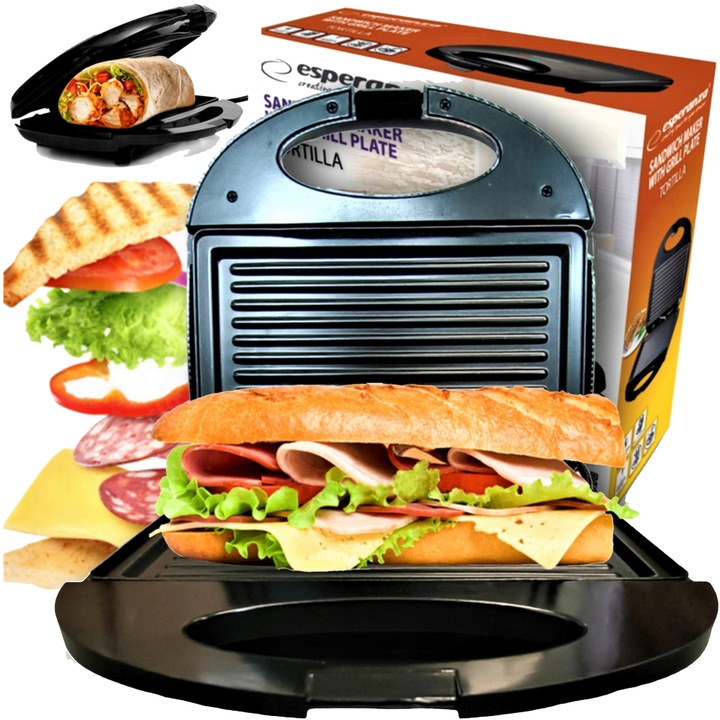 OPIEKACZ DO KANAPEK TOSTER TYP GRILL DO CHRUPIĄCYCH TOSTÓW SANDWICH