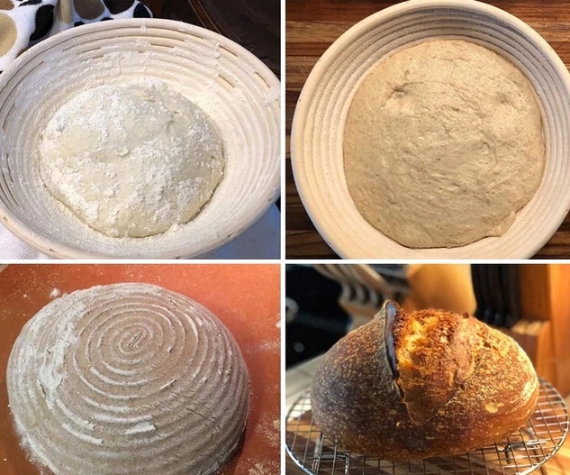 KOSZYK RATAN FORMA DO WYRASTANIA CHLEBA 25 cm garowania ciasta na chleb