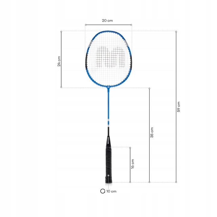 ZESTAW DO BADMINTONA METEOR 2 rakietki aluminiowe 6 lotek piórkowych
