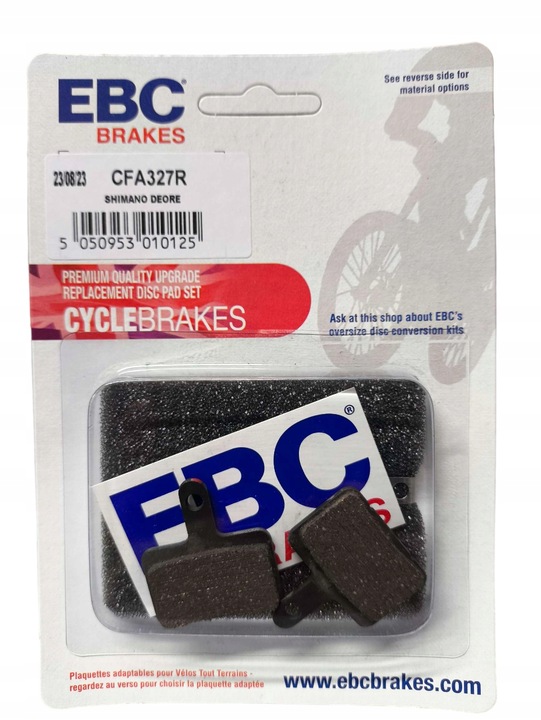 CFA327R - KLOCKI ROWEROWE EBC ORGANICZNE WYCZYNOWE SHIMANO TEKTRO AURIGA