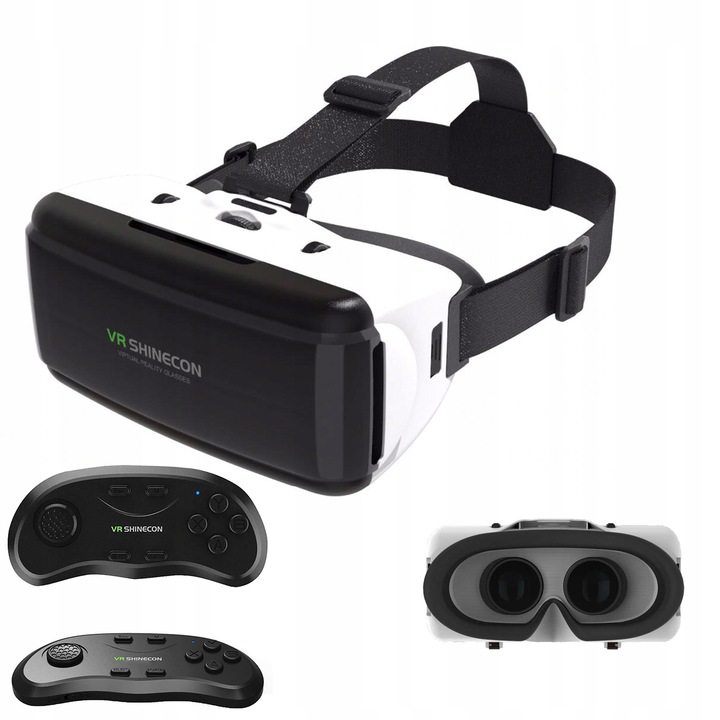 Okulary gogle 3D VR 360 do telefonu z padem sterującym Shinecon G06