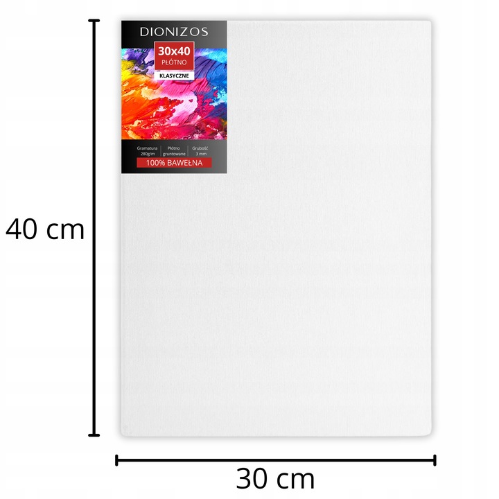 12szt PODOBRAZIA PŁÓTNO MALOWANIA PODOBRAZIE MALARSKIE BAWEŁNIANE 30x40cm