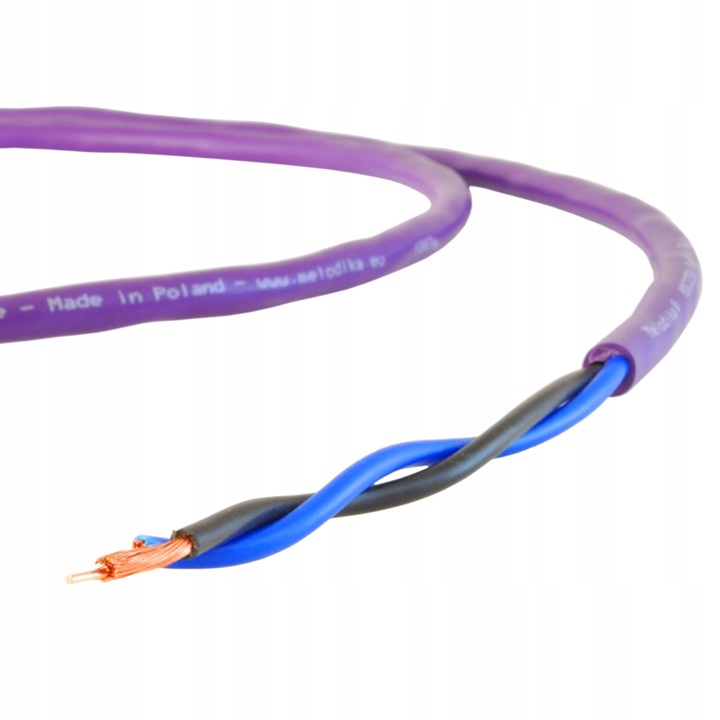 KABEL GŁOŚNIKOWY CU OFC 4N 2x2,5mm2 MELODIKA MDC2250 PURPLE RAIN 1mb