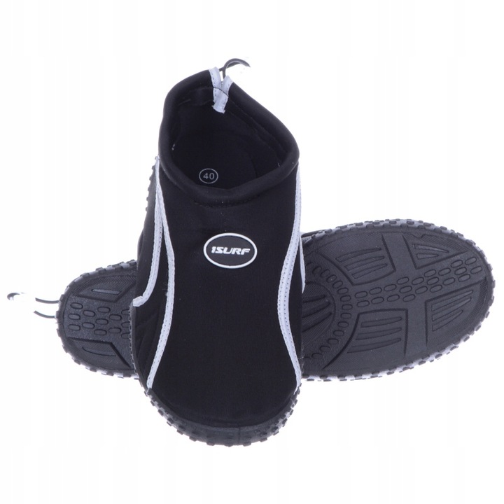 Męskie buty do wody basen pływanie wsuwane sportowe Czarne 40
