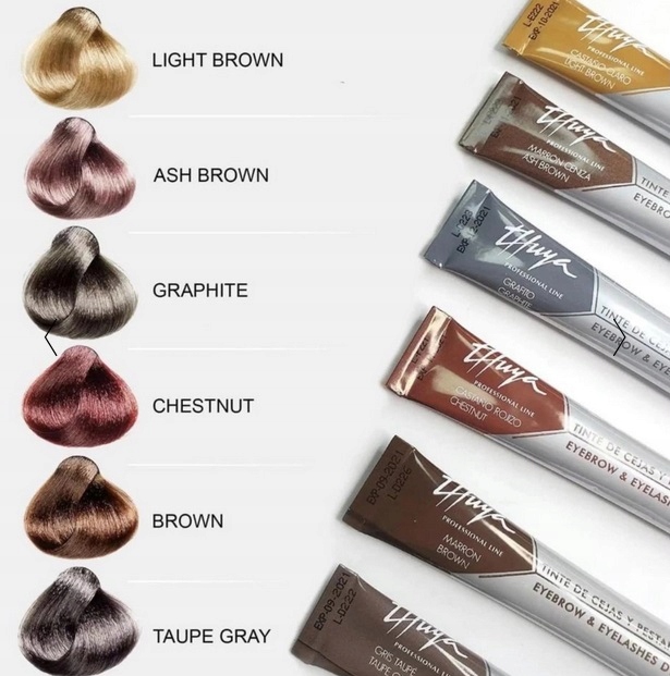 Thuya-Farba do brwi i rzęs Ash Brown Mleczna Czekolada AGRAN + KERATIN