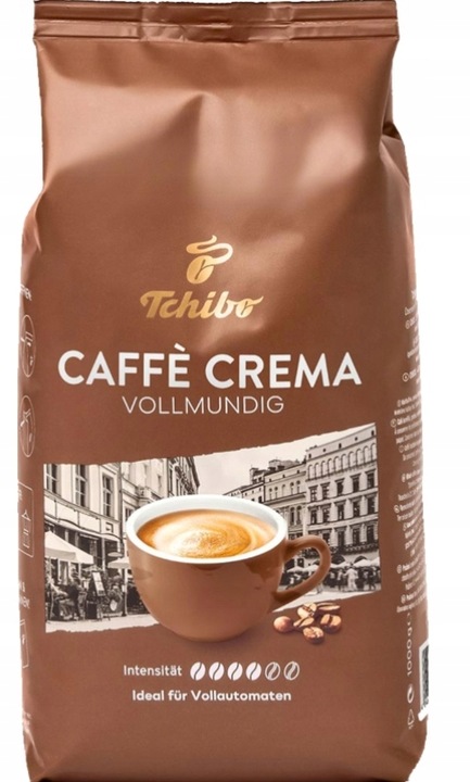 Tchibo Caffe Crema Vollmundig kawa ziarnista 1kg Import z Niemiec