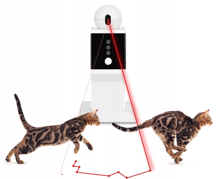 Zabawka dla KOTA SMART LASER AUTOMATYCZNY 3 Tryby