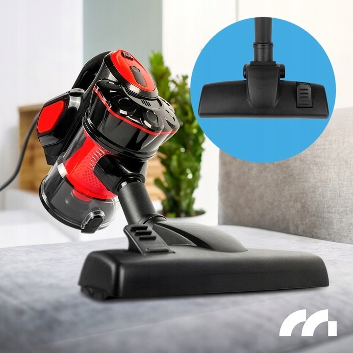 MOCNY LEKKI MAŁY ODKURZACZ RĘCZNY PIONOWY CYKLONOWY BEZWORKOWY NA