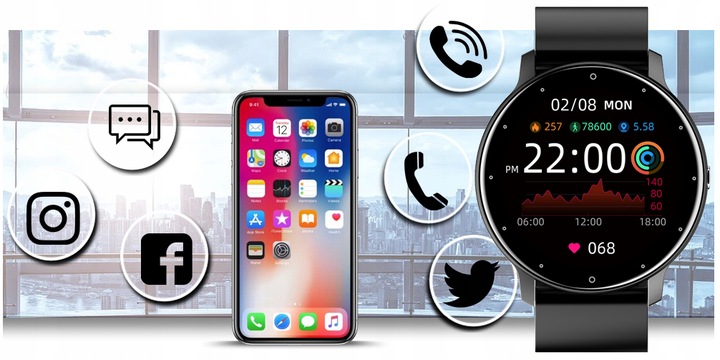 ZEGAREK SMARTWATCH DLA CHŁOPCA PREZENT NA KOMUNIĘ +BOX +TOREBKA +GRAWER