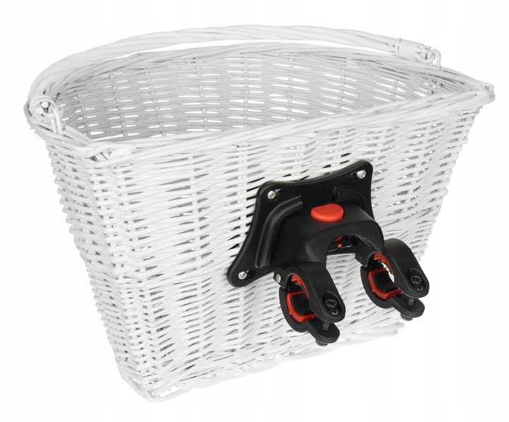 KOSZ NA ROWER WIKLINOWY CLICK KLIK KOSZYK BIAŁY