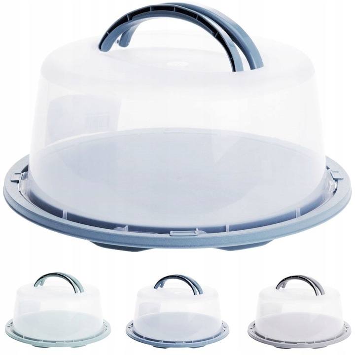 Pojemnik NA TORT ciasto patera taca z pokrywką kloszem do przenoszenia