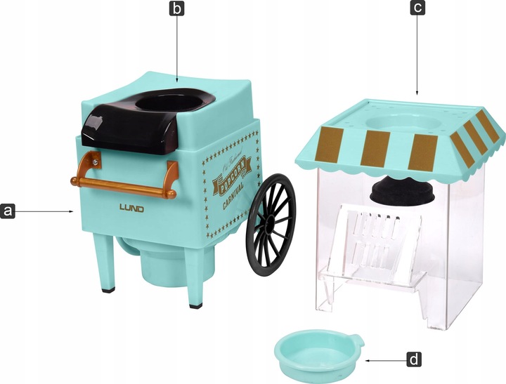 MASZYNKA DO POPCORNU 1200W MASZYNA URZĄDZENIE DO ROBIENIA POPCORNU