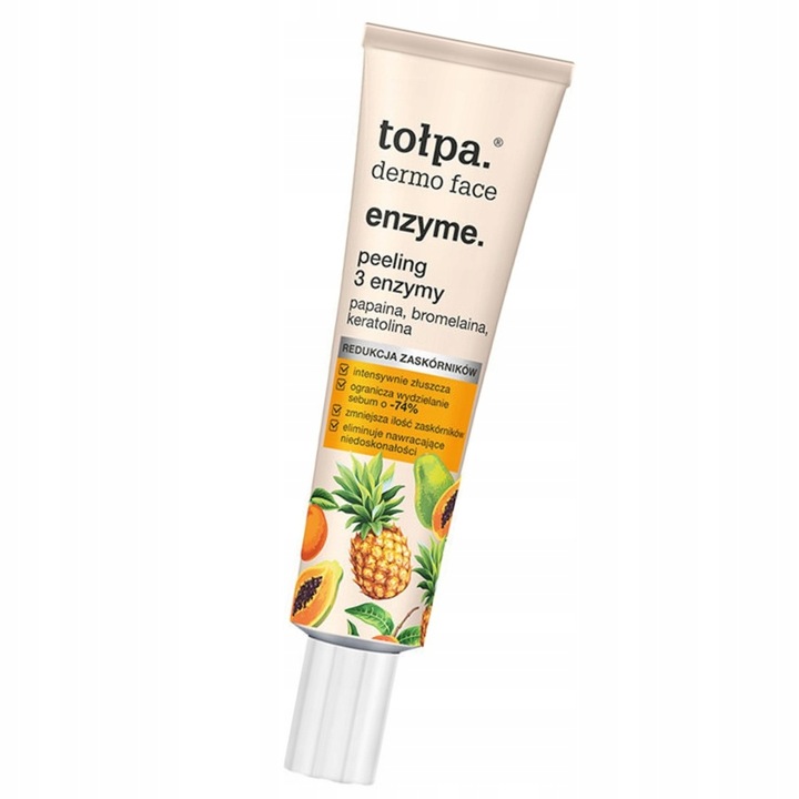 Tołpa Dermo Face 3 Enzymy Peeling Enzymatyczny Do Twarzy Ananasowy 40ml
