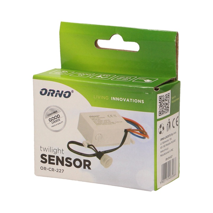 CZUJNIK ZMIERZCHU AUTOMAT ZMIERZCHOWY Z SONDĄ ZEW.