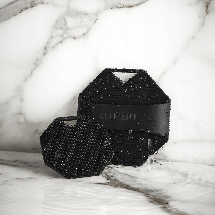 ALLMENT SCRUBBER DUO Antybakteryjna Myjka Szczotka Do Ciała Silikon Zestaw