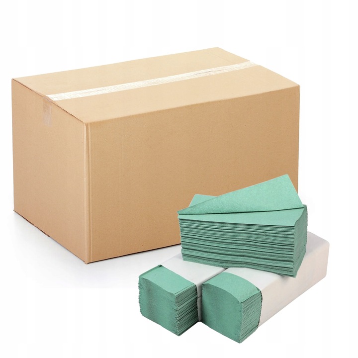 Ręcznik Papierowy Składany ZZ V zielony do Podajnika Dozownika 4000