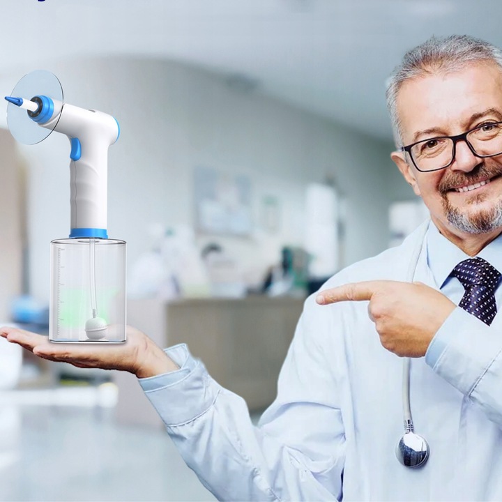 IRYGATOR DO CZYSZCZENIA USZU WOSKOWINY PŁUKANIE LED BEZPRZEWODOWY ZESTAW