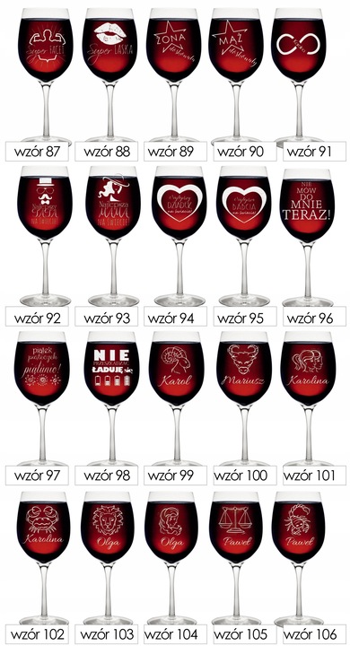 Kieliszek do wina z GRAWEREM prezent upominek urodziny dzień kobiet + KOREK