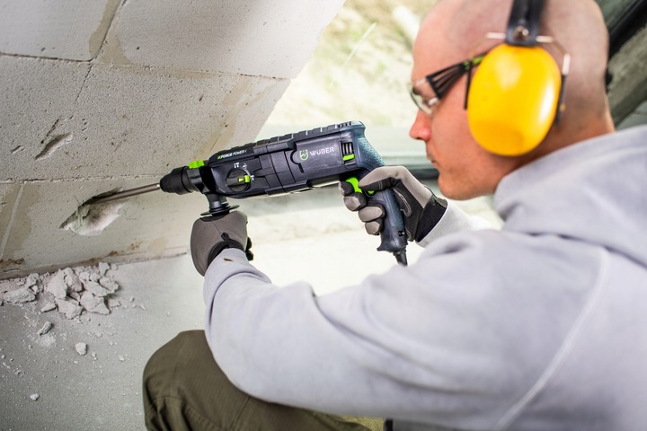 MŁOTOWIERTARKA UDAROWA 4000BPM 230V WIERTARKA 2500W 4J SDS+SAMOZACISK