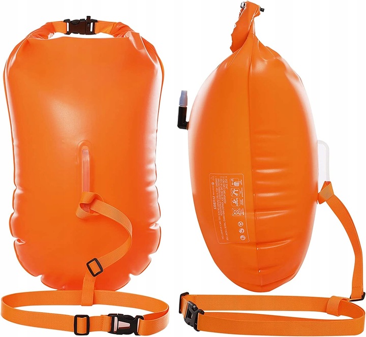 Boja asekuracyjna pływacka sucha kieszeń 72cm