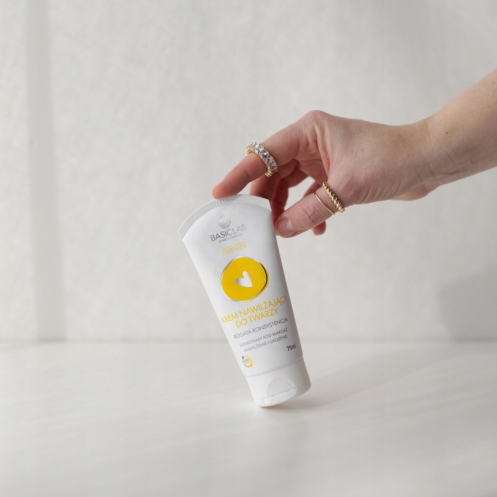 BasicLab Zestaw Nawilżający Krem do Twarzy i Nawilżający Krem do Rąk 75 ml