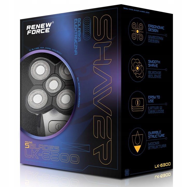 Golarka męska maszynka do golenia do brody włosów głowy 5w1