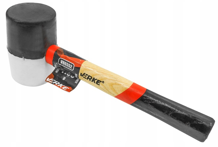 MŁOTEK GUMOWY BRUKARSKI BLACHARSKI DO KOSTKI 1100g TRZONEK DREWNIANY